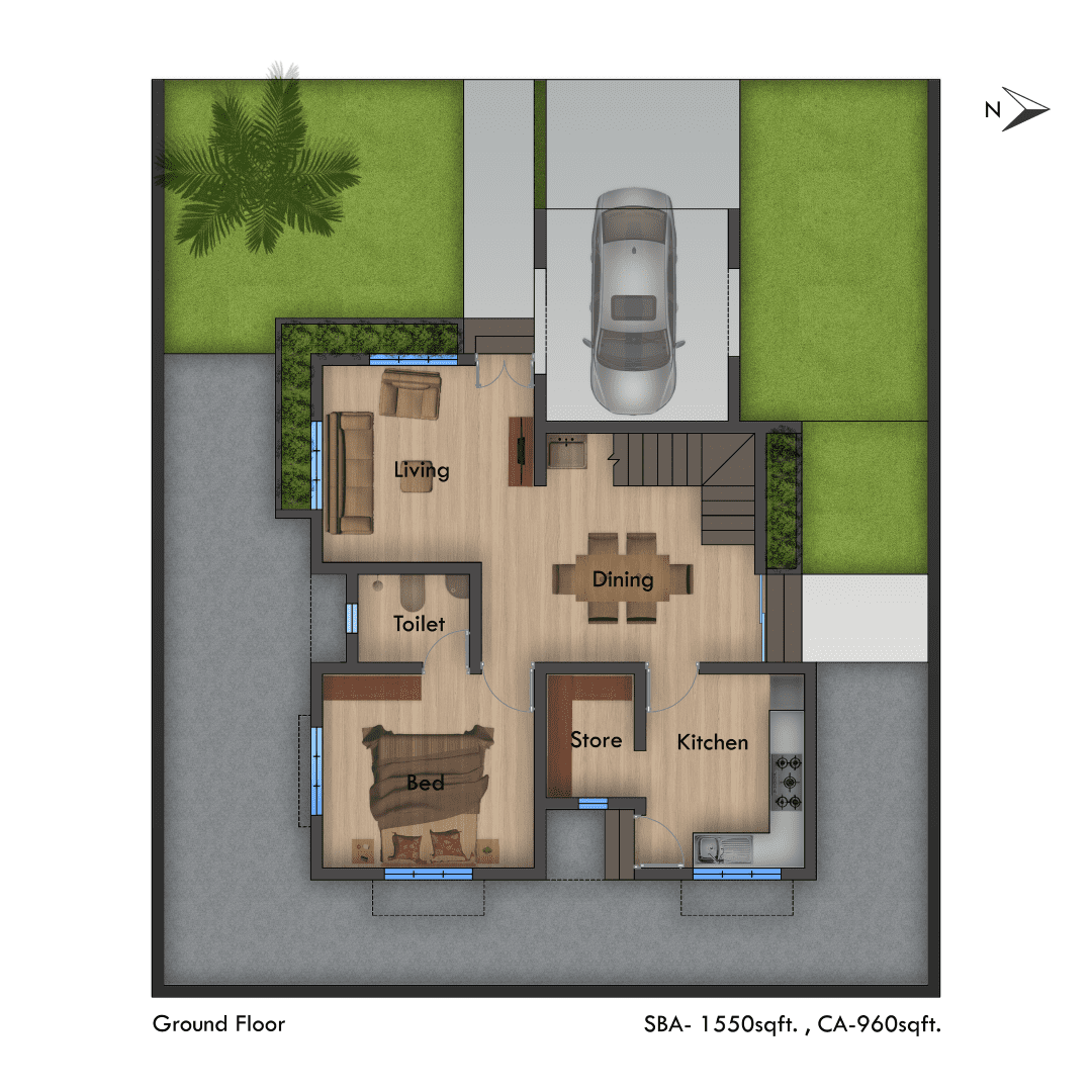 Neamath Brookfield Floor Plans - Villas in Palakkad (2)