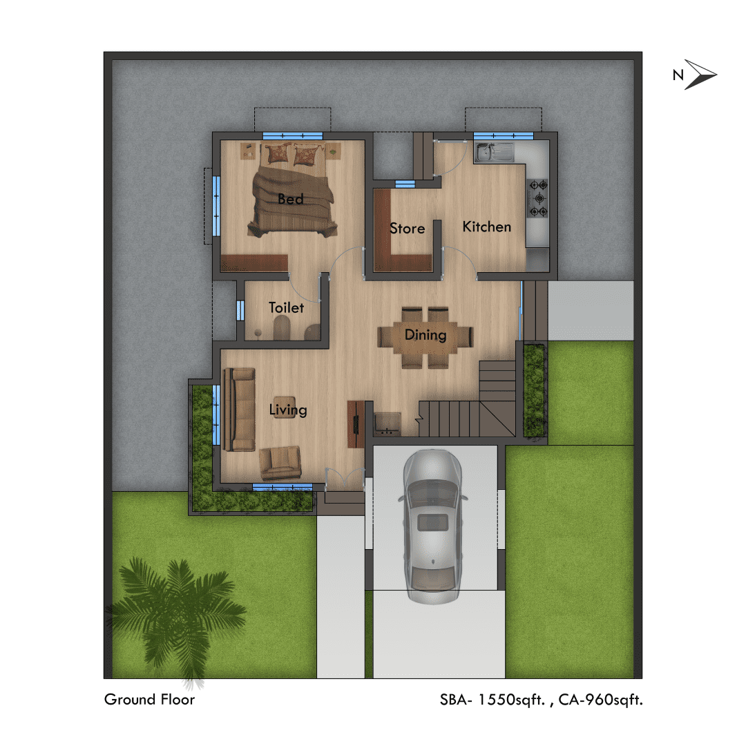 Neamath Brookfield Floor Plans - Villas in Palakkad (3)